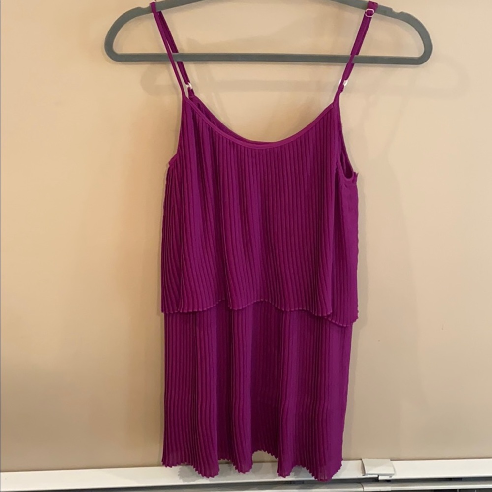 Parker Purple Spaghetti Strap Dress Size Small